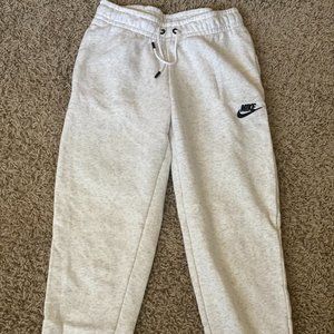 Nike Extra Small White-Heather Gray Drawstring Sweats